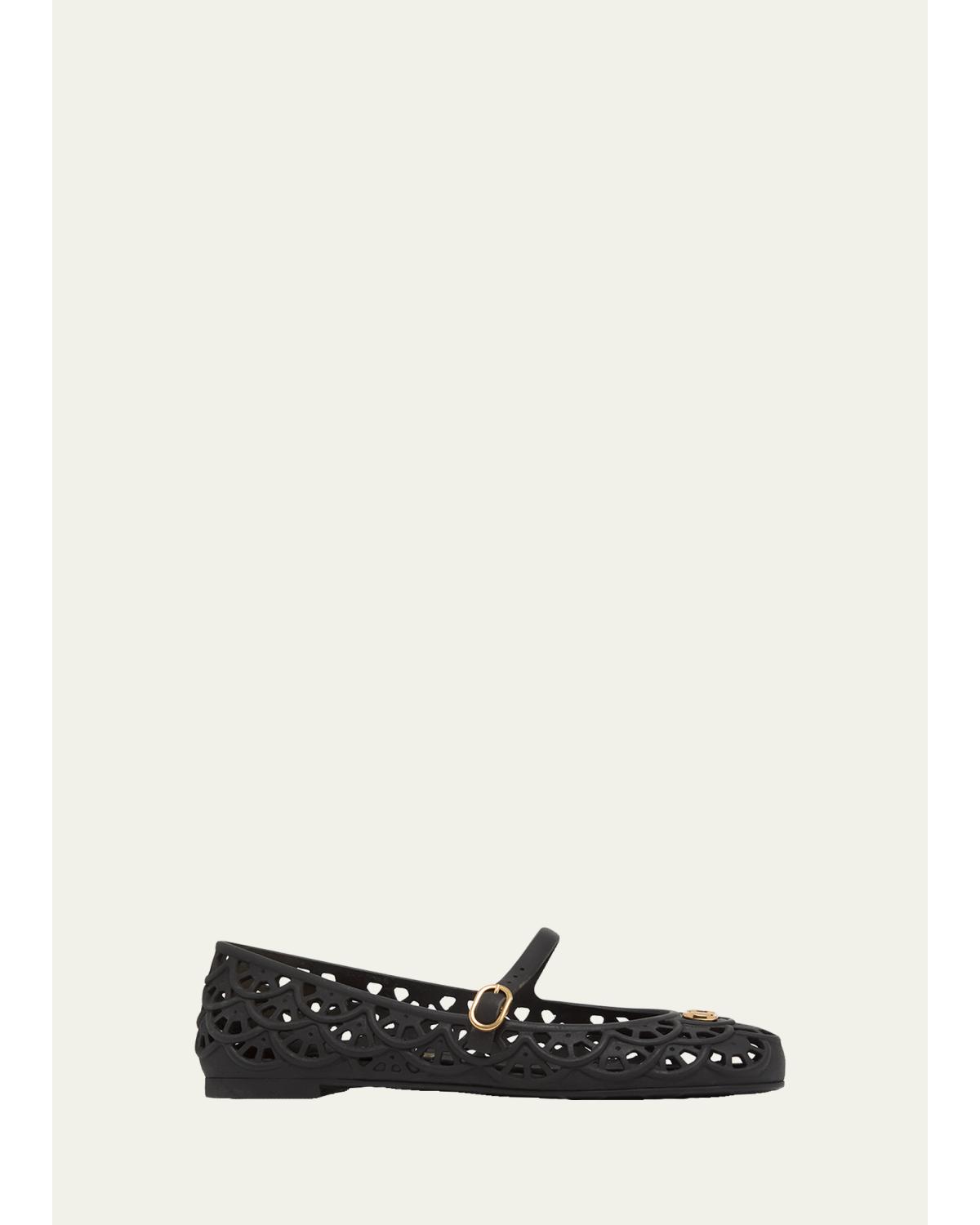 5Mm Vlogo Pvc Ballerina Flats