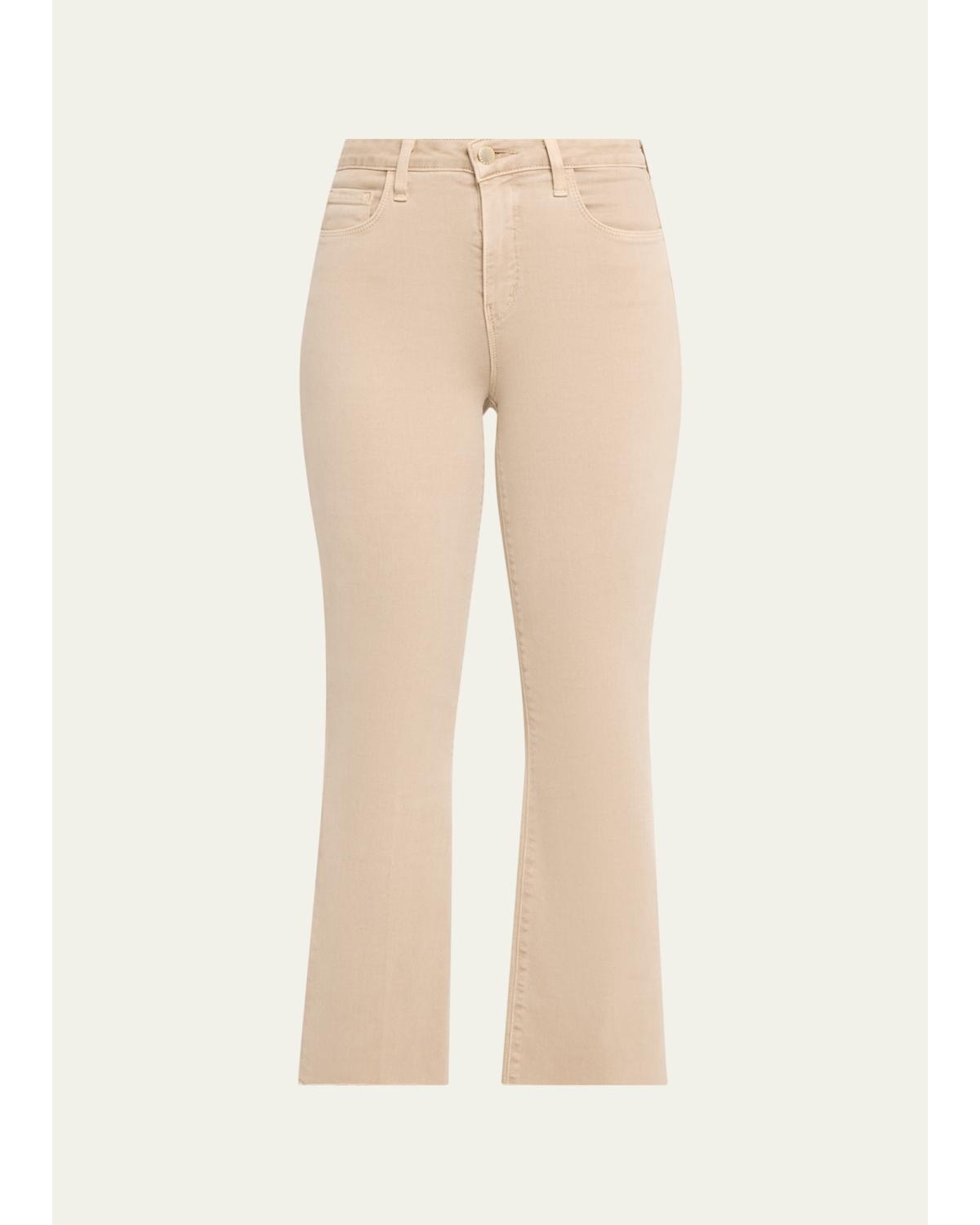 Kendra High-Rise Crop Flare Jeans
