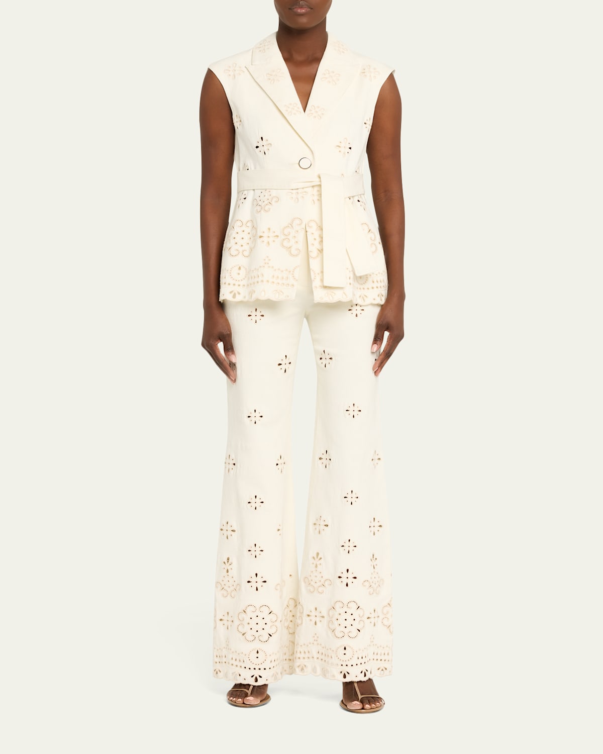 Townes Eyelet Twill Vest
