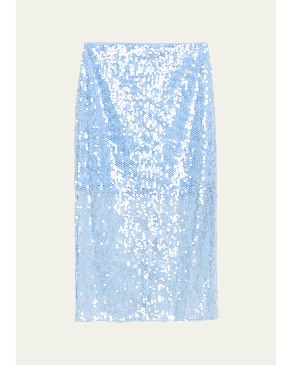 Allora Sequined Midi Skirt