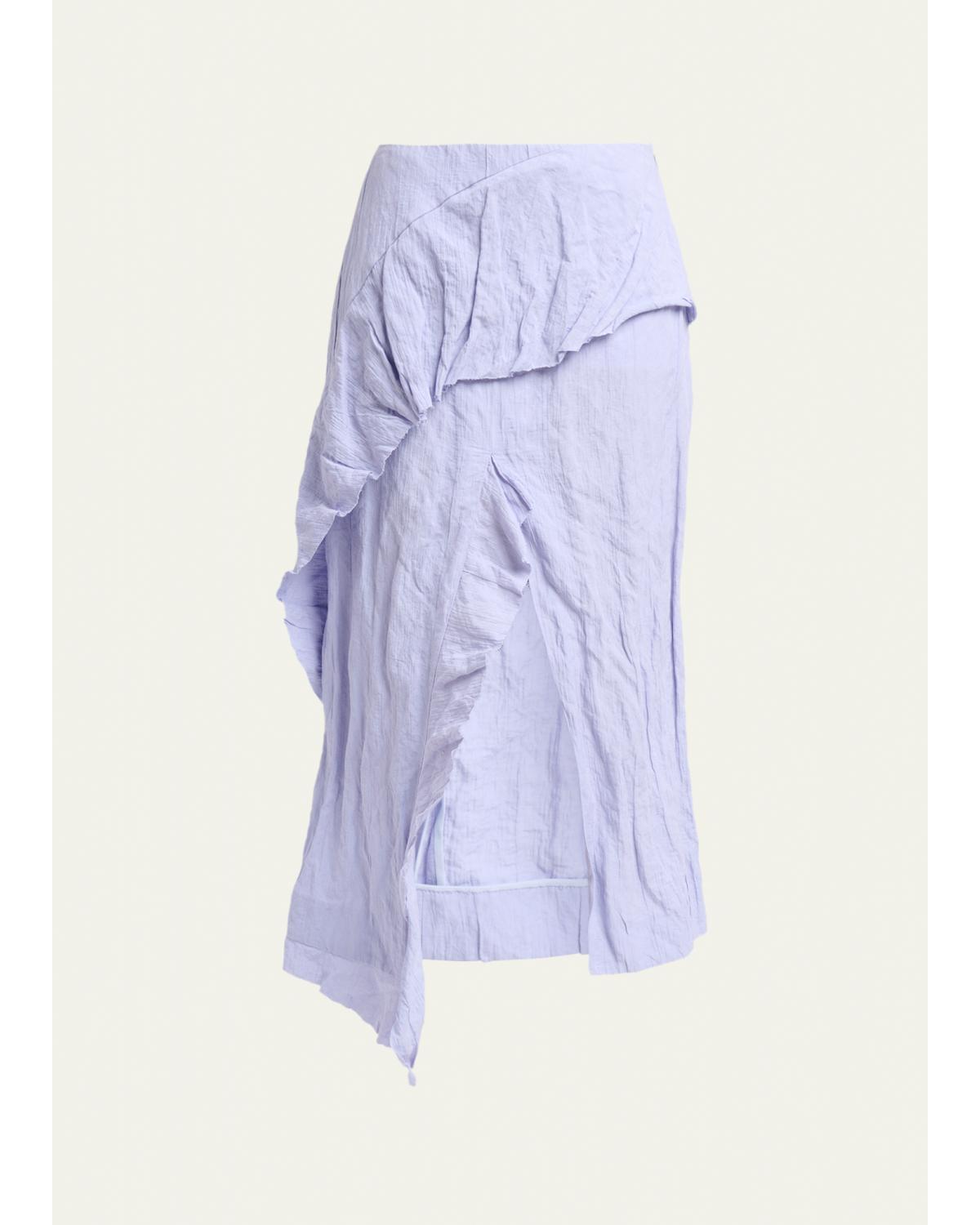 Hansly Textured Cotton Skirt
