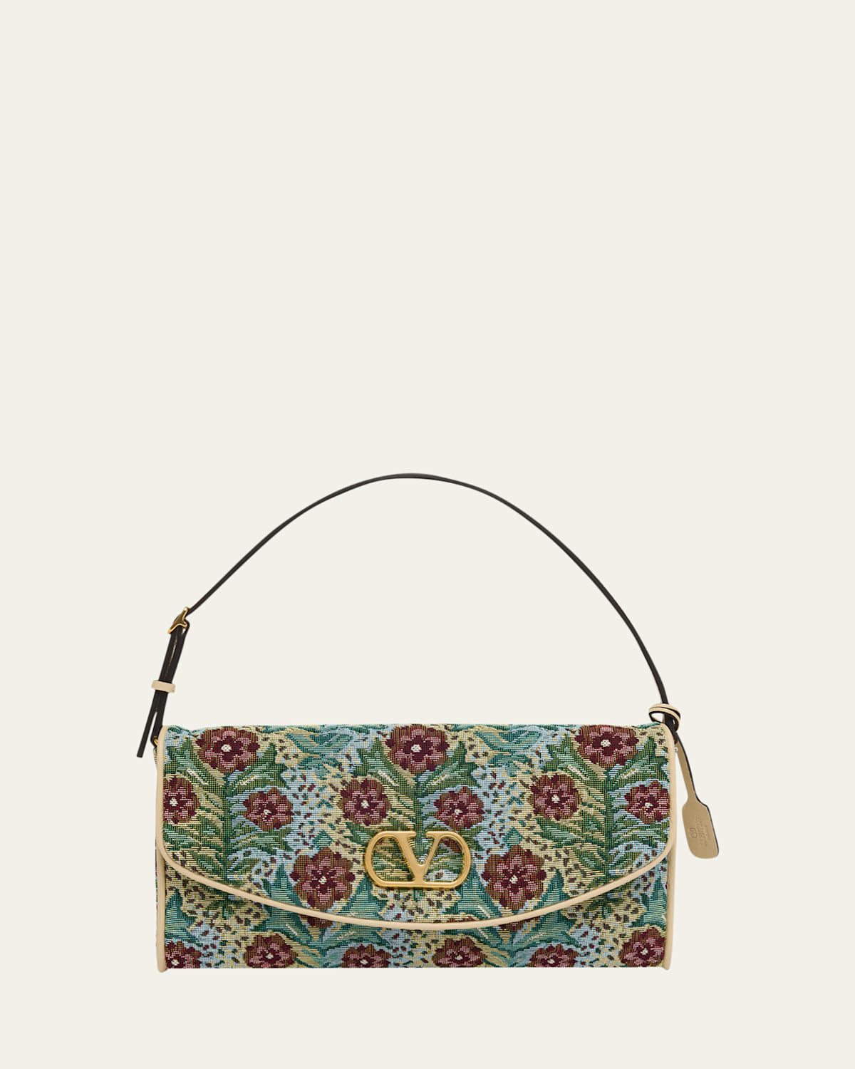 Small Floral Woven Shoulder Bag