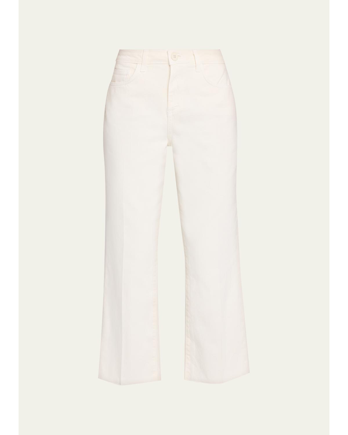Wanda High-Rise Cropped Wide Jeans