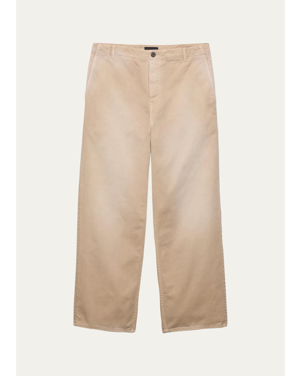 Men'S Garment-Dyed Cotton Gabardine Pants