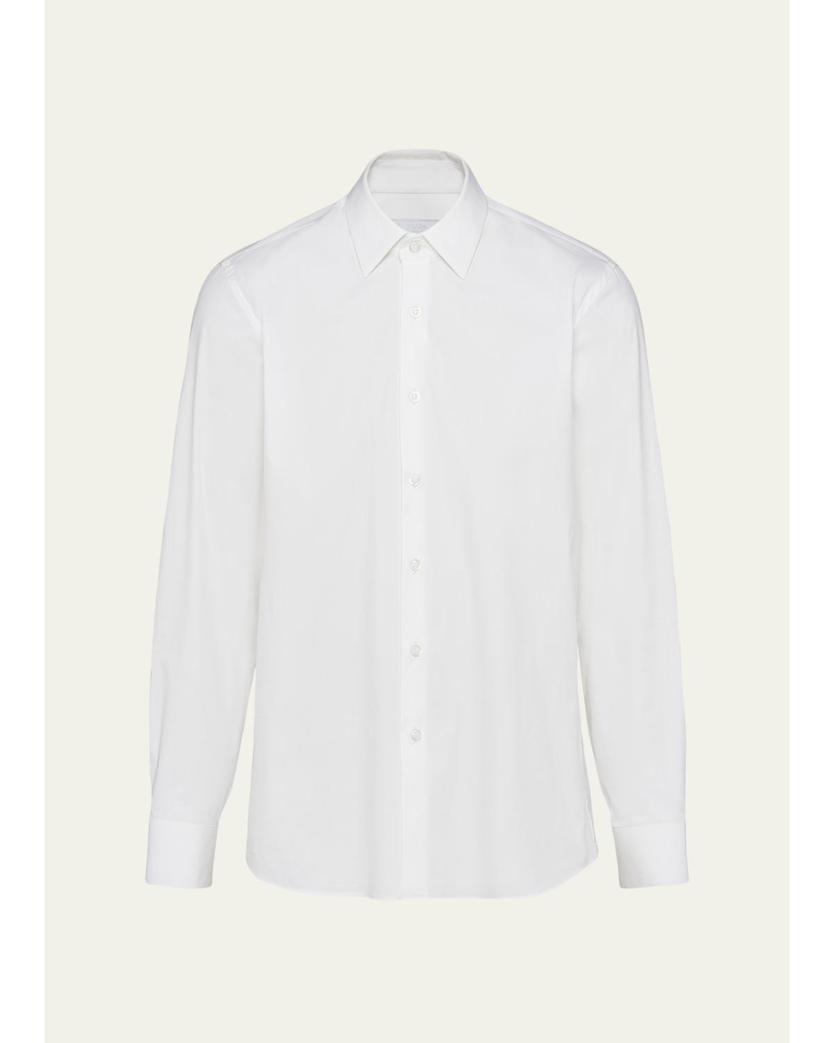 Men'S Poplin Stretch Sport Shirt