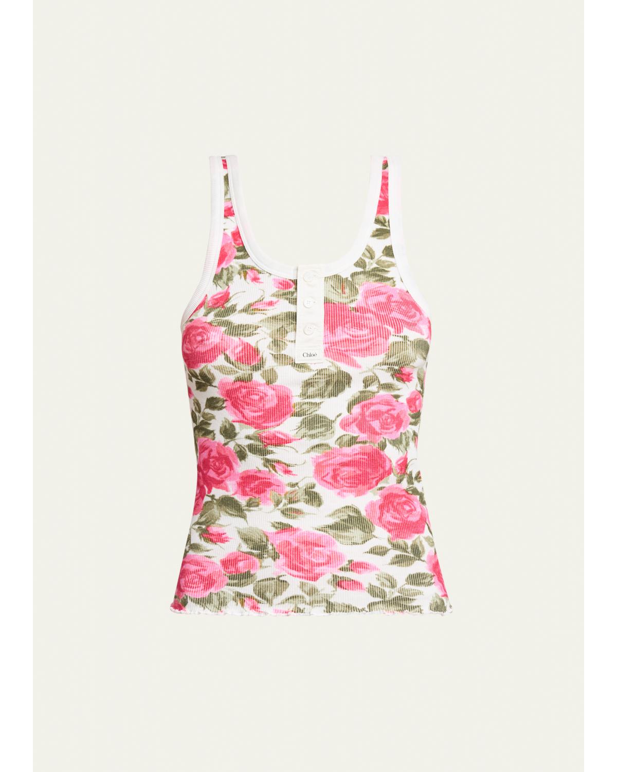 Rose Rib Tank Top