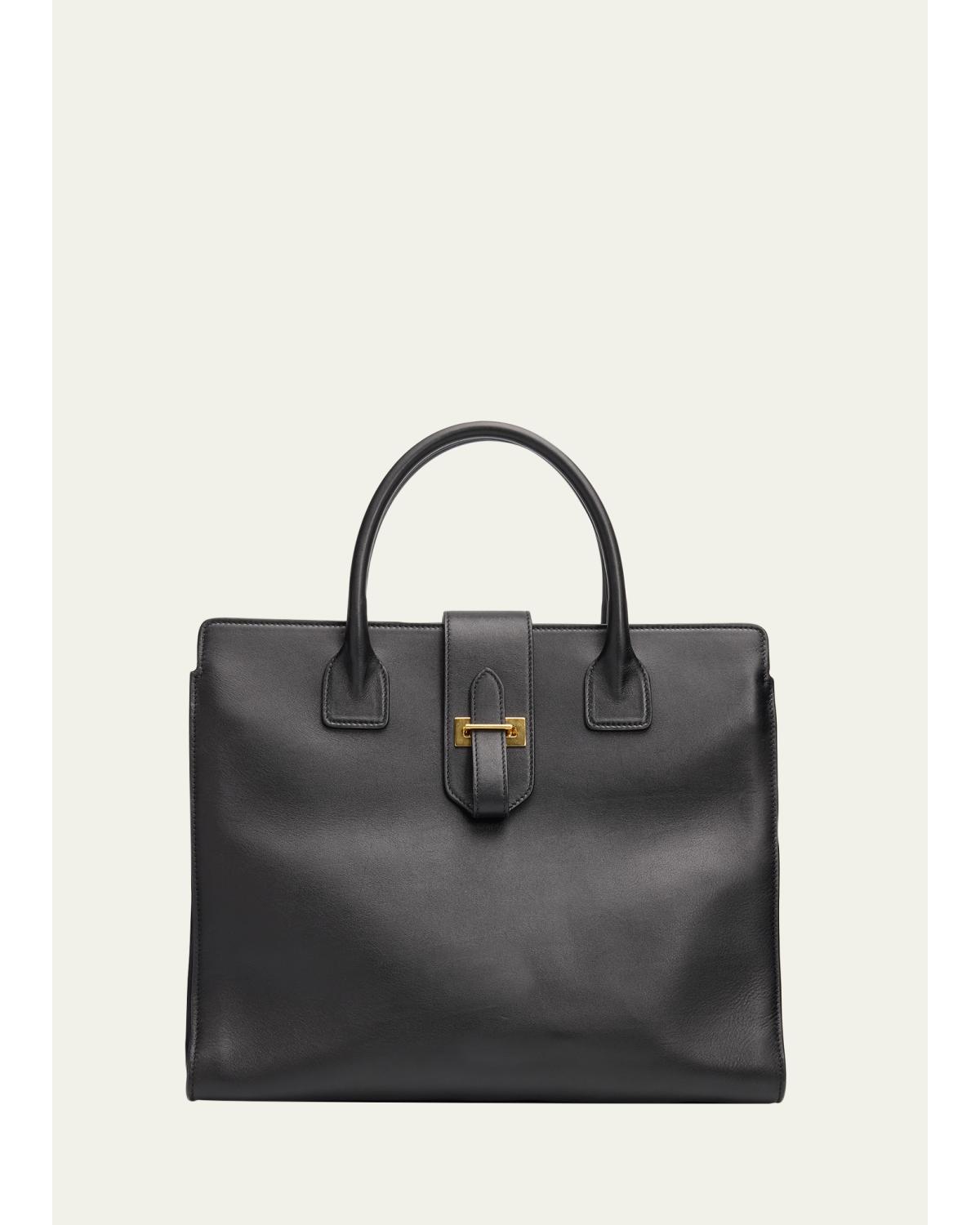 Lou Leather Top-Handle Bag