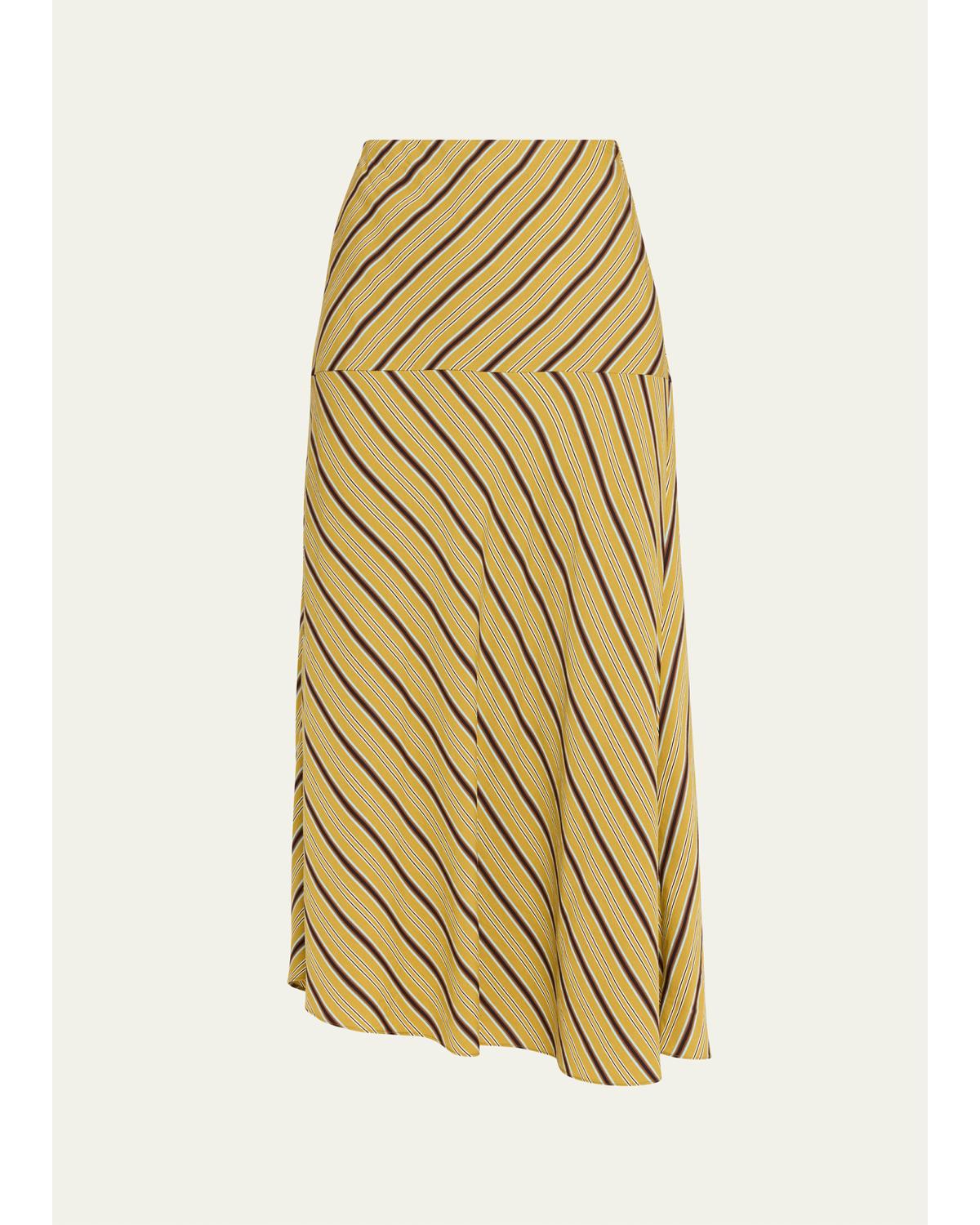 Kara Stripe Midi Skirt
