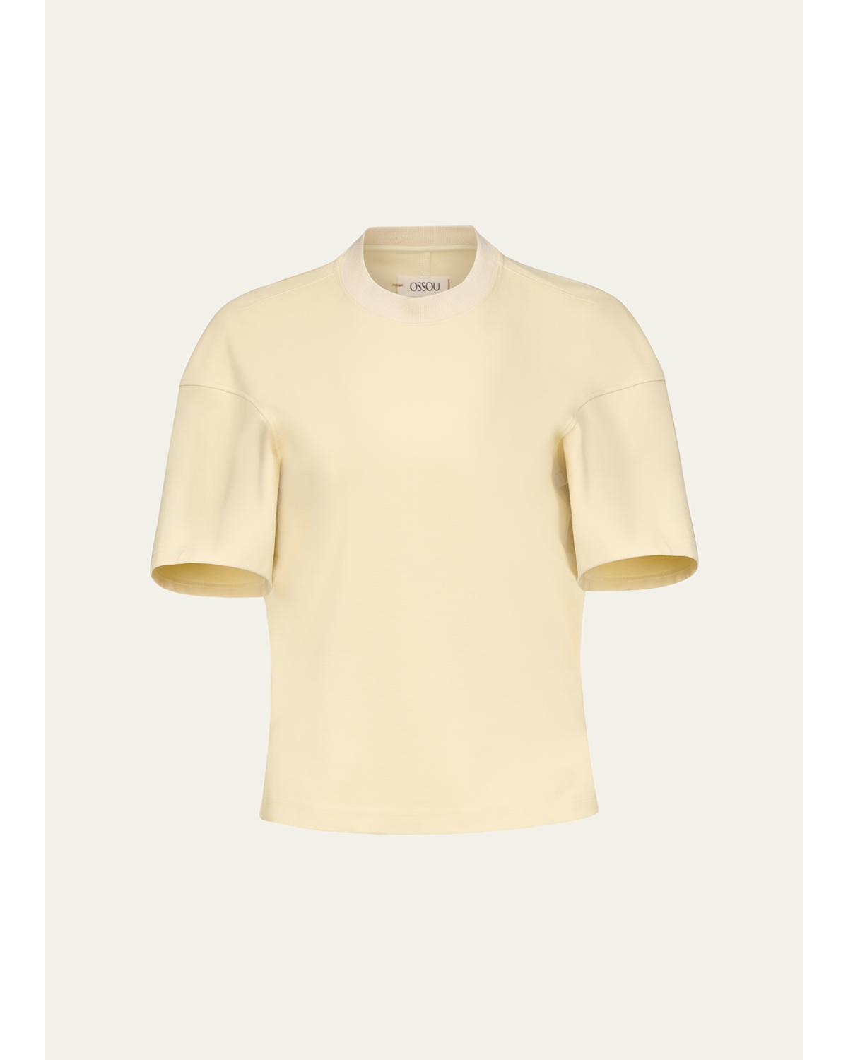 Shale Sculpted Short-Sleeve Tee