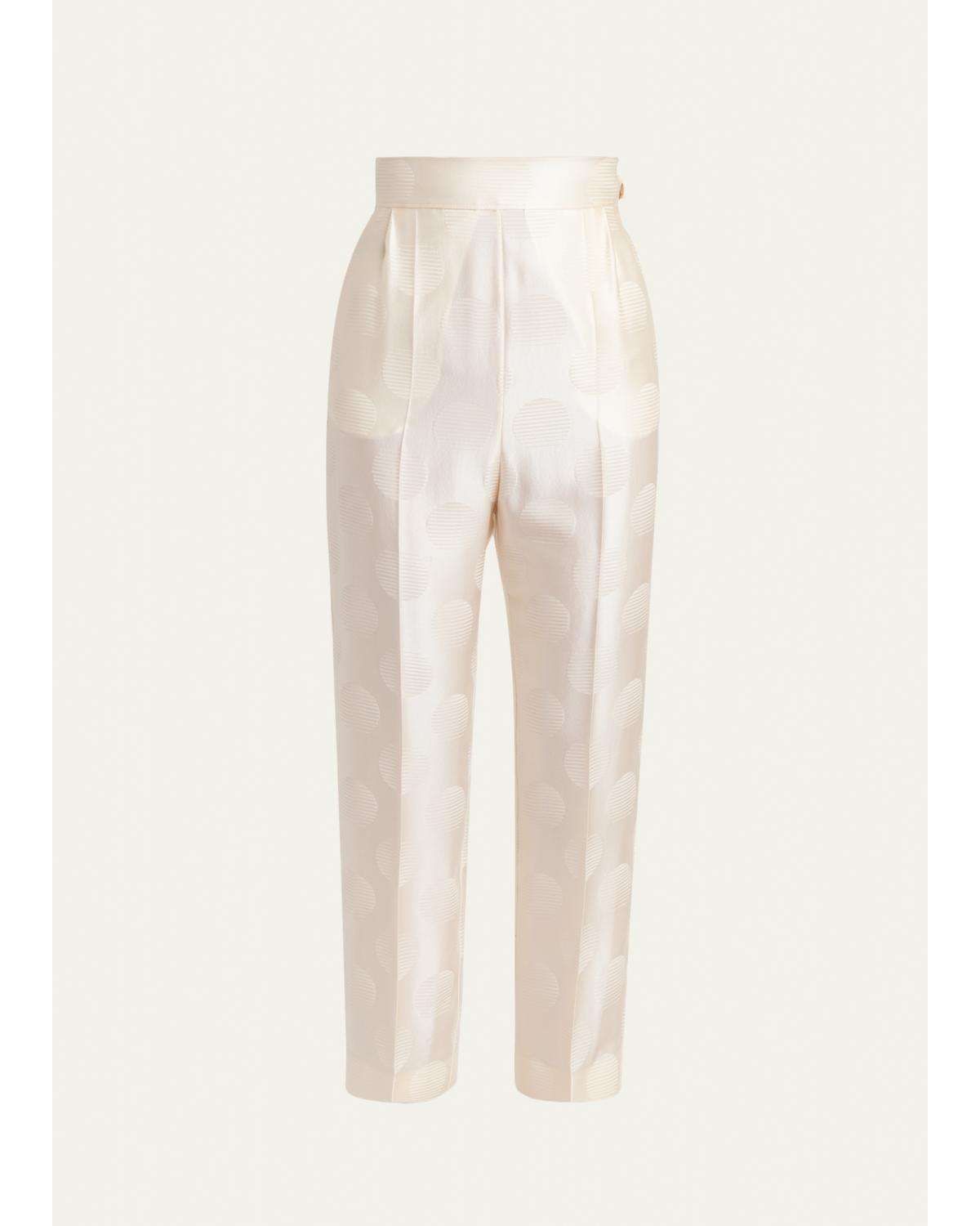 Satin Polka Dot Trousers