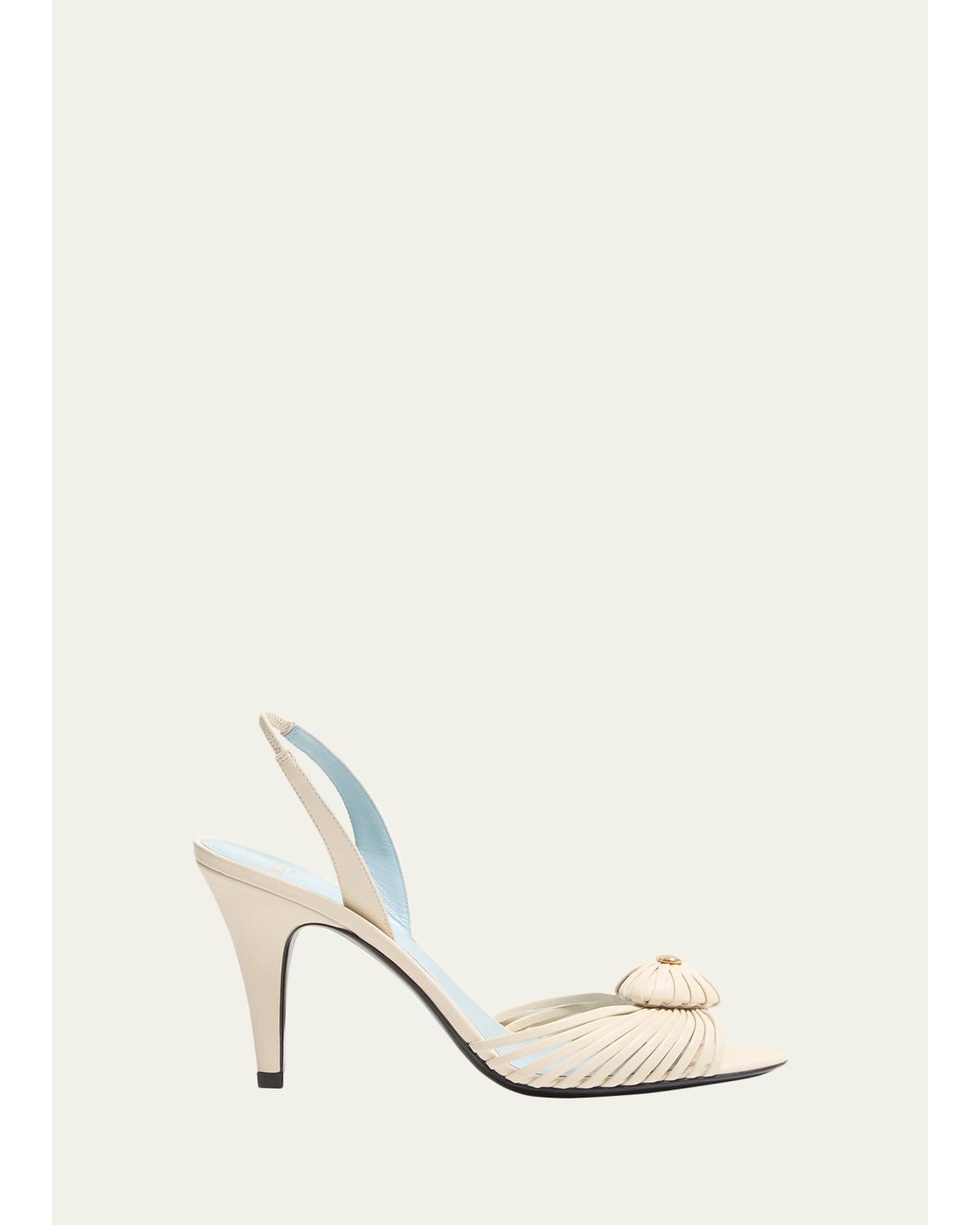 85Mm Coeur Vlogo Slingback