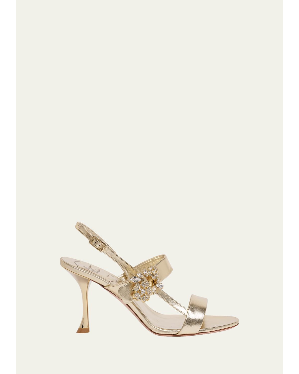 Mini Bouquet Strass Buckle Sandals