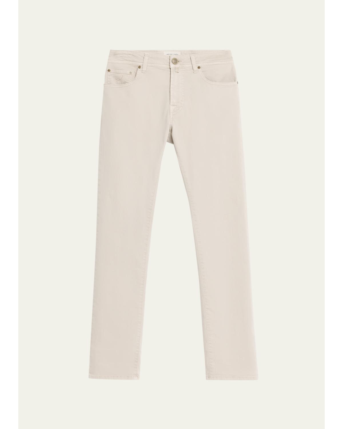 Men'S Denim Slim-Straight Leg Five-Pocket Pants