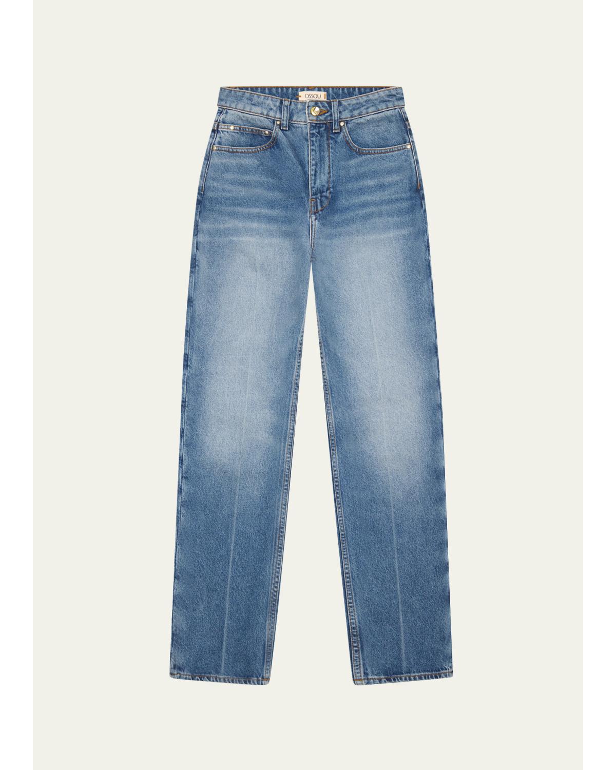 Noon High-Rise Straight Jeans