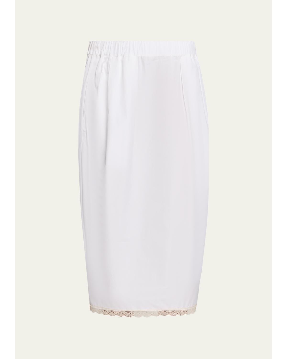 Lace-Trim Midi