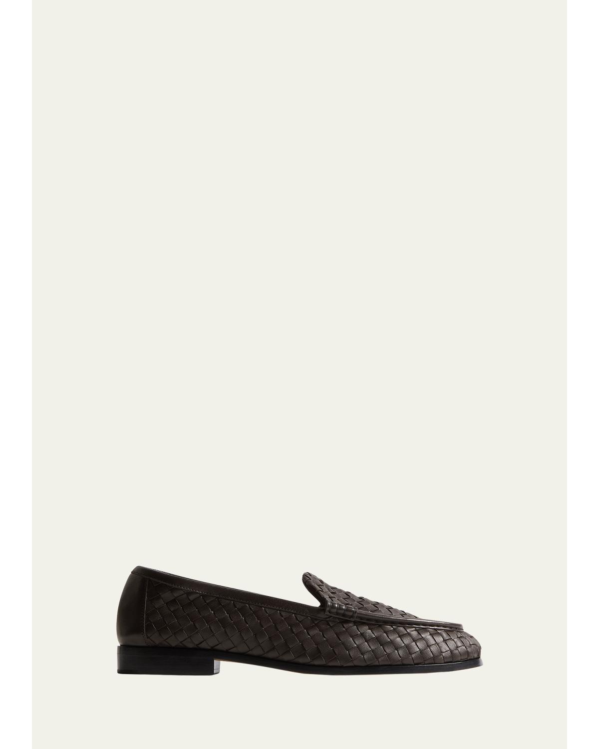 Men'S Silenzio Intrecciato Napa Loafers