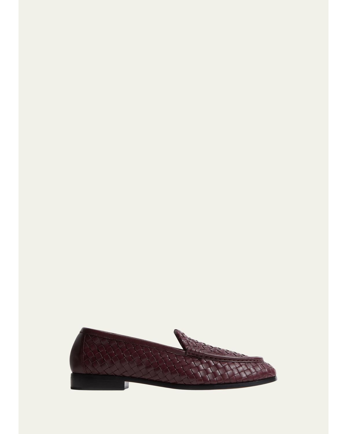 Men'S Silenzio Intrecciato Napa Loafers