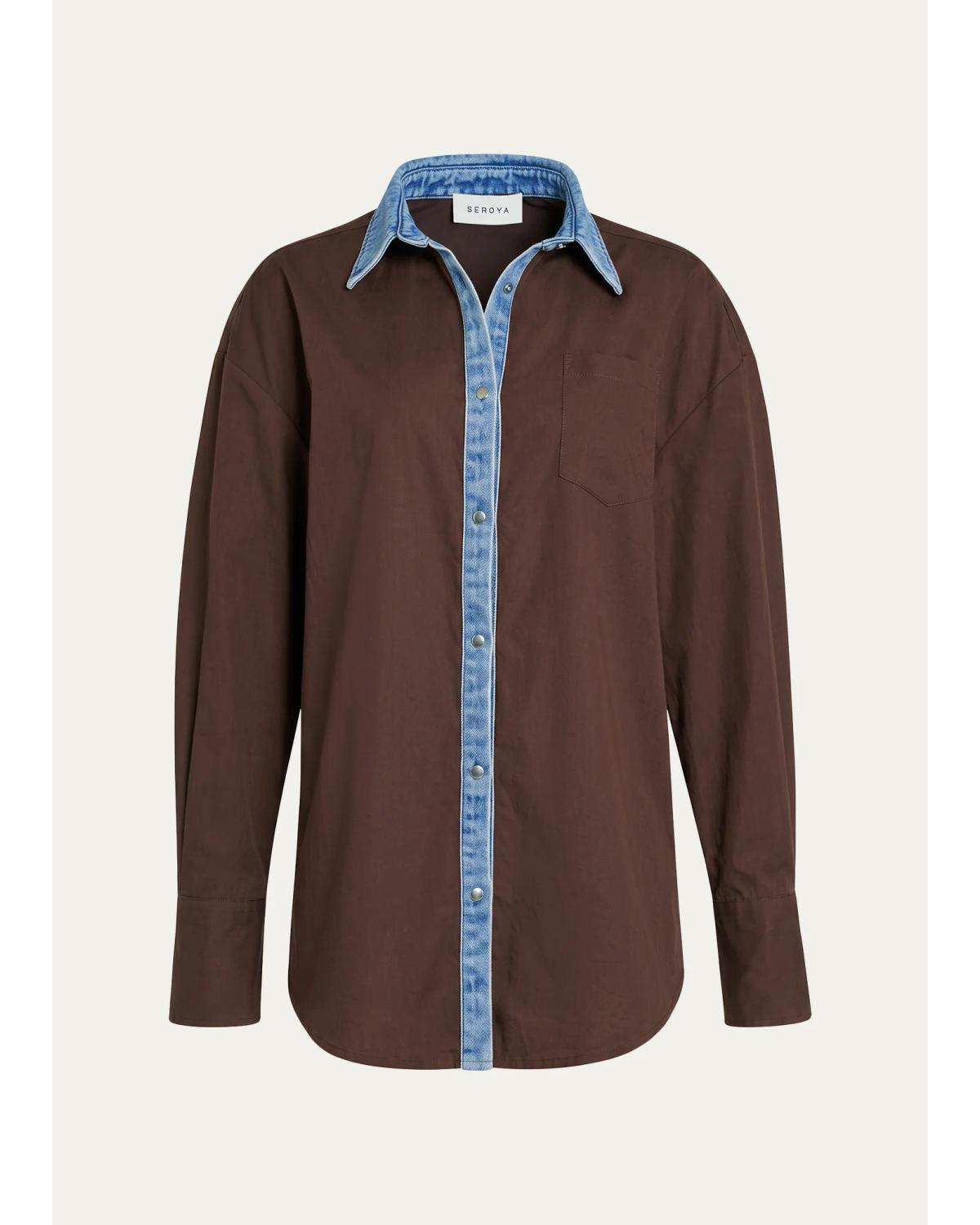 Gill Oversized Button-Front Shirt