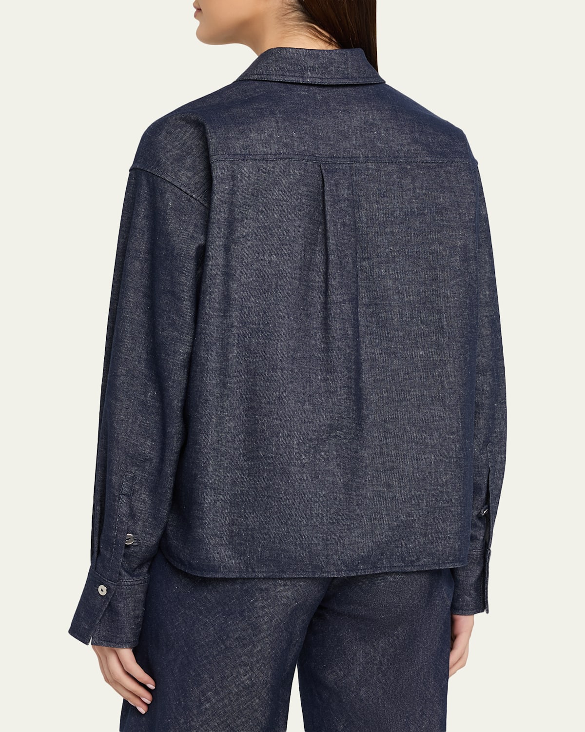 Cropped Long-Sleeve Shirt