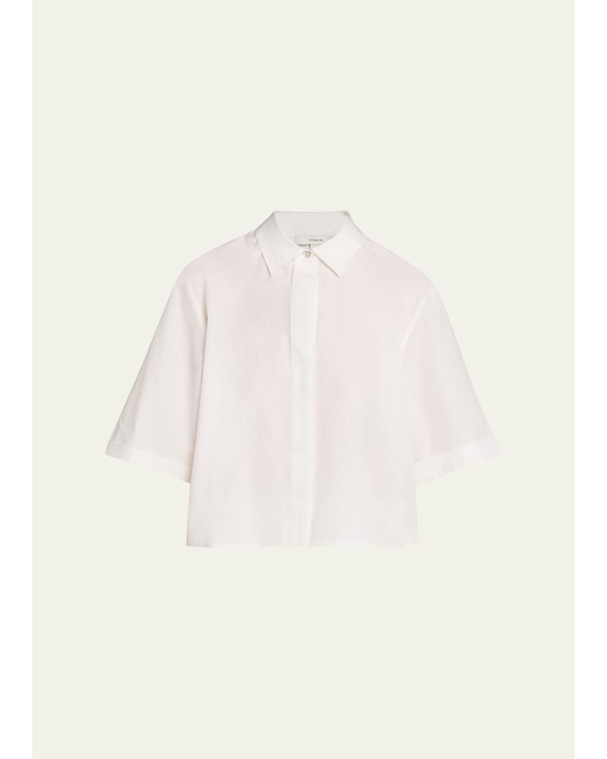 Short-Sleeve Poplin Shirt