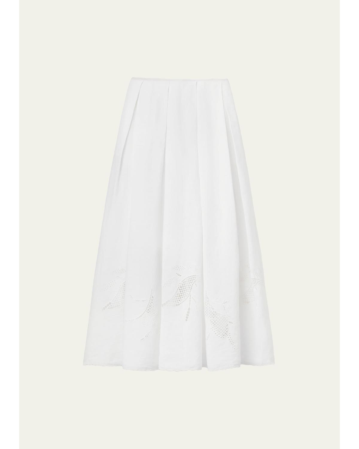 Pleated Cutout Maxi