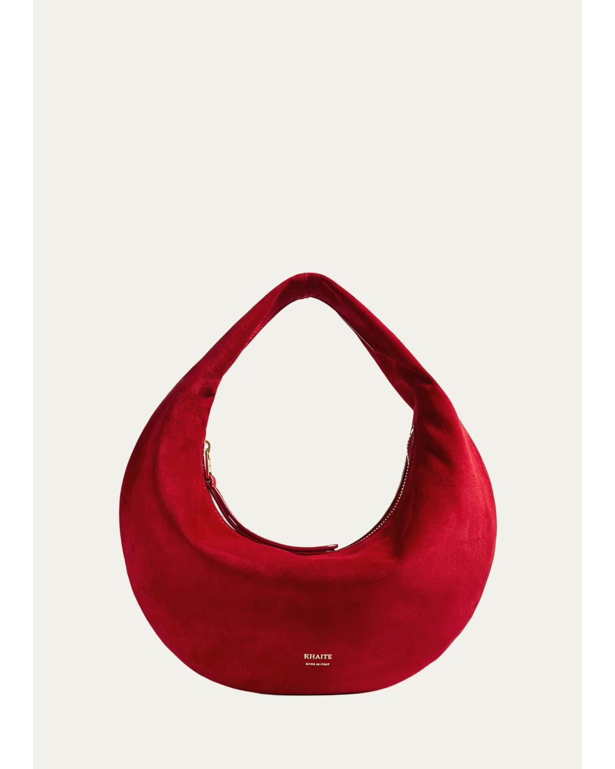 Olivia Mini Suede Hobo Bag