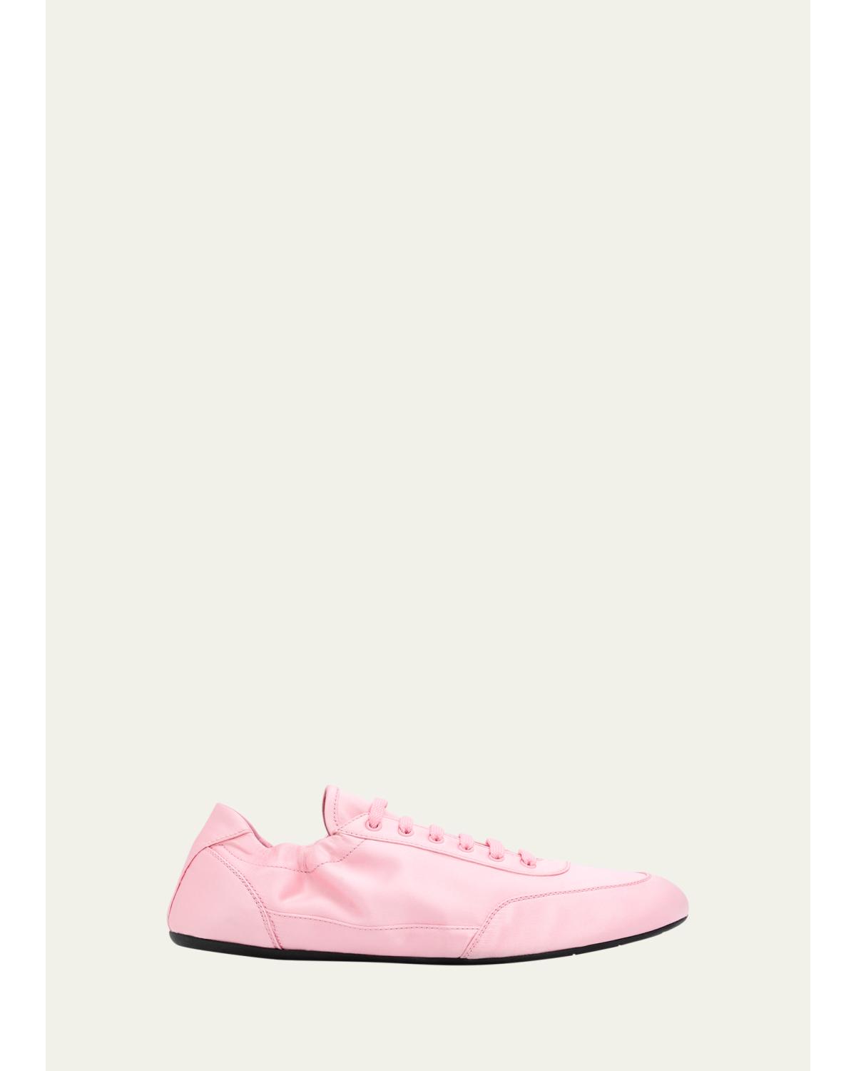Satin Low-Top Sneakers