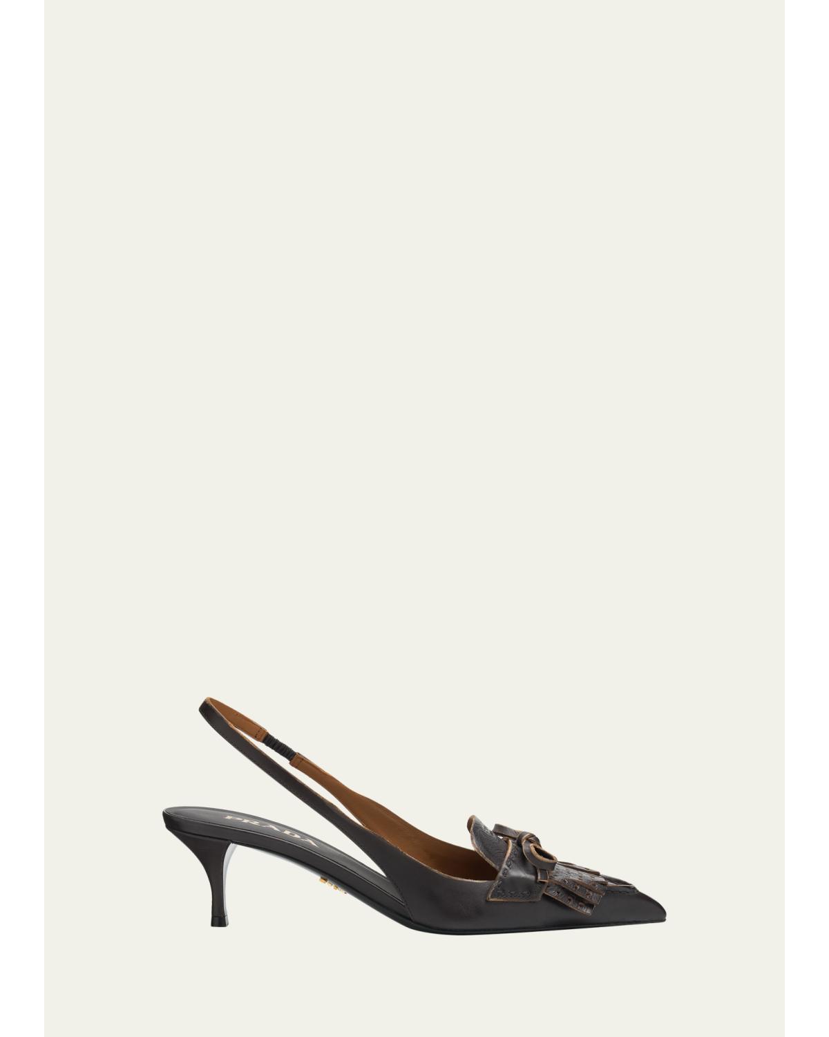 55Mm Brushed Slingback