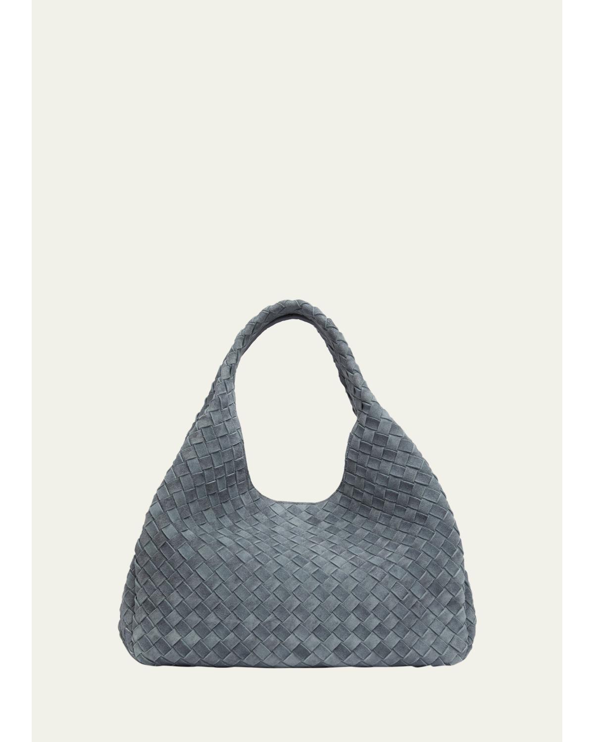 Campana Large Suede Shoulder Bag