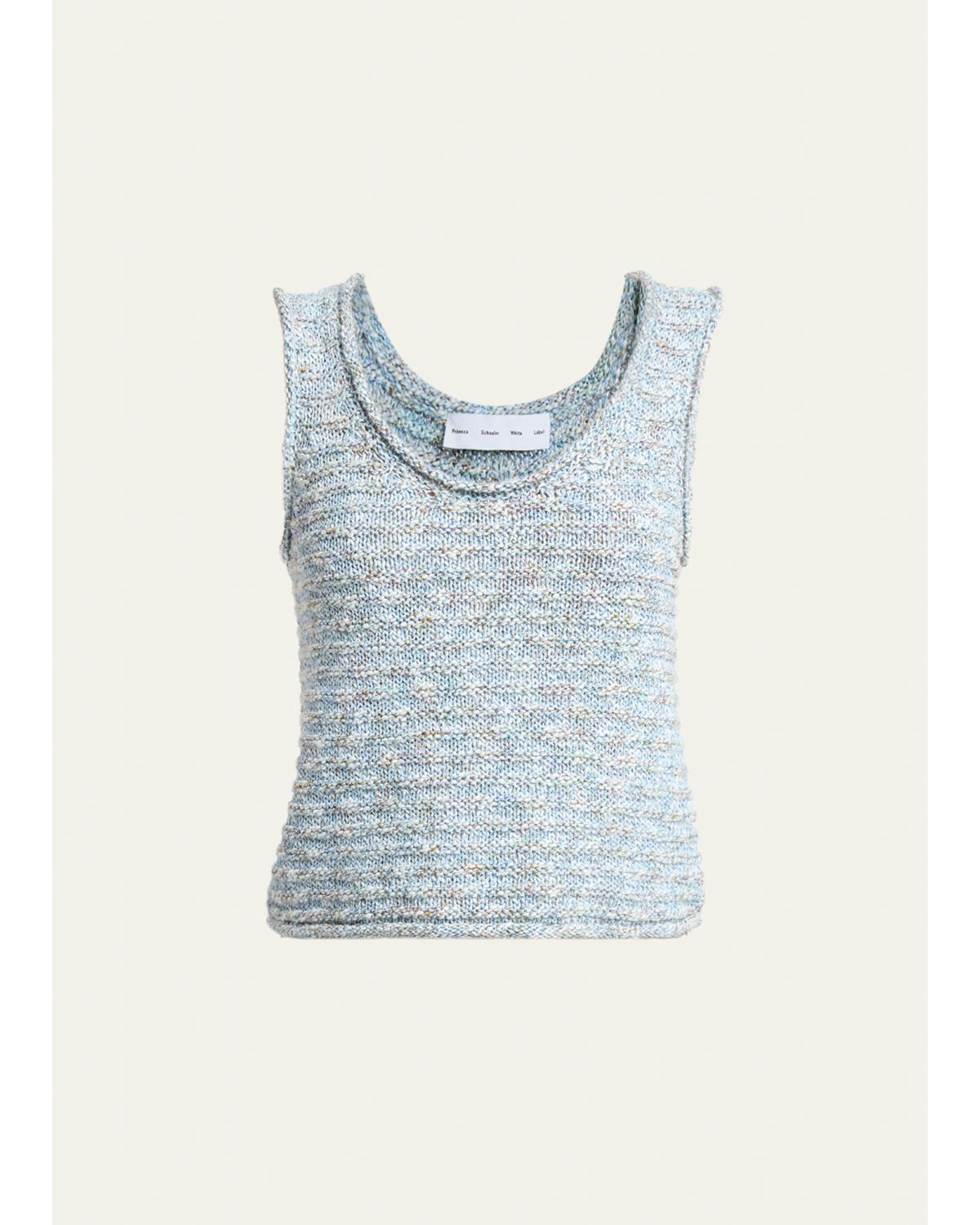 Janine Melange Knit Tank Top