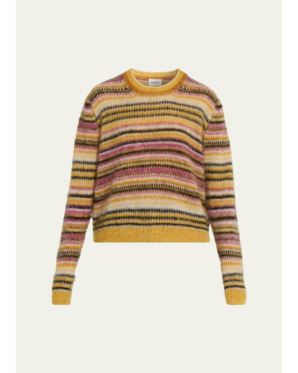 Morine Striped Mohair-Blend Sweater
