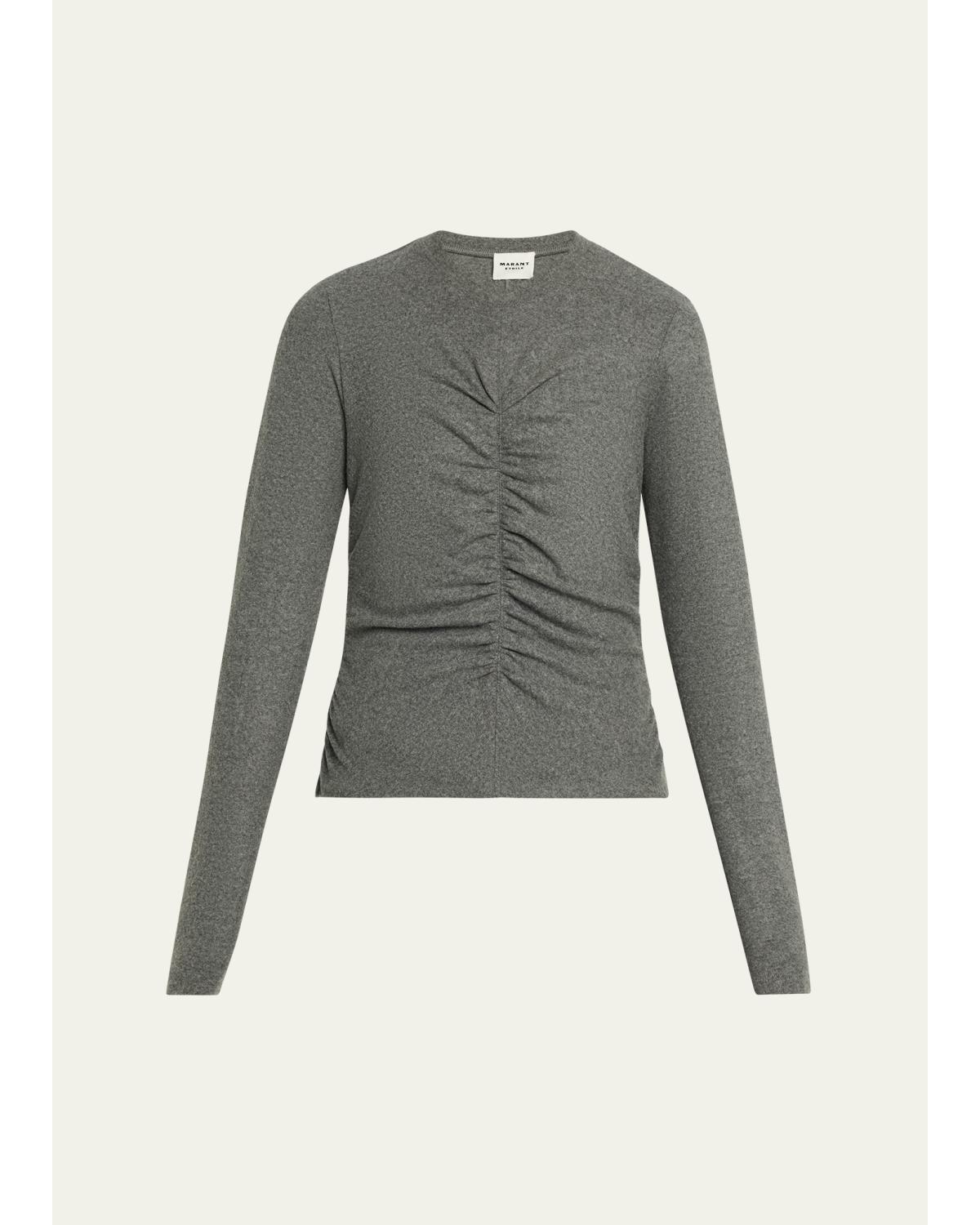 Delsea Ruched Long-Sleeve Top