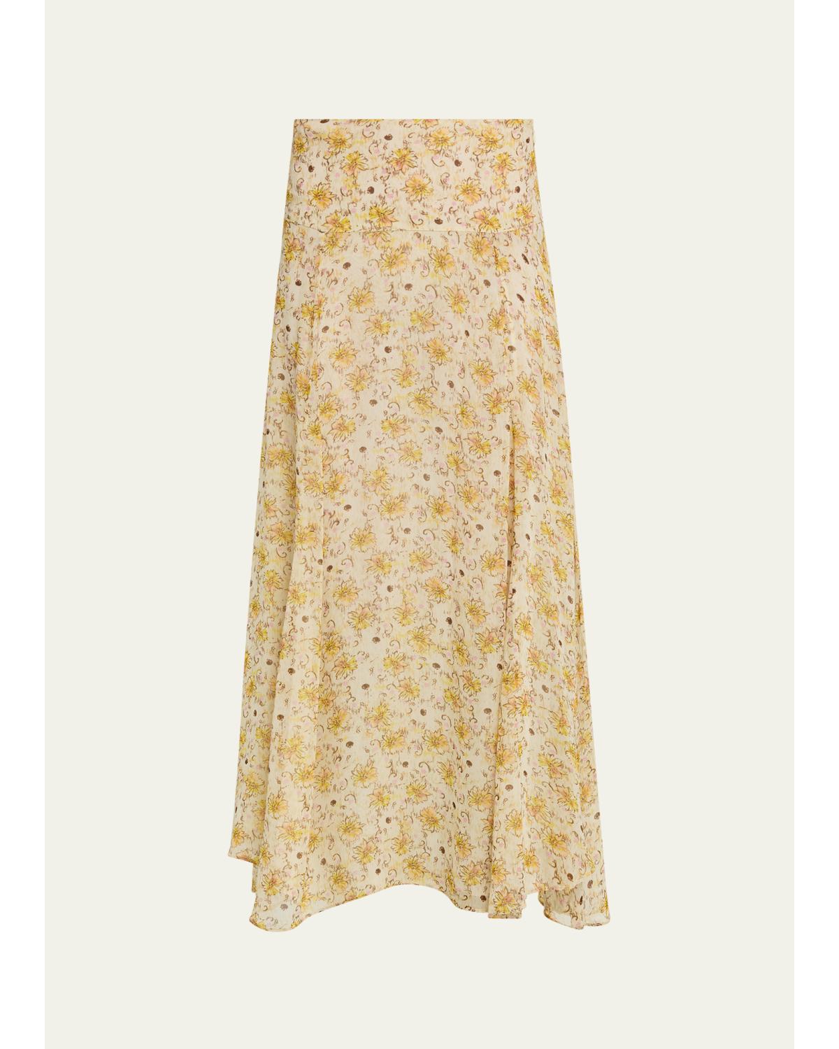 Fran Floral Georgette Maxi