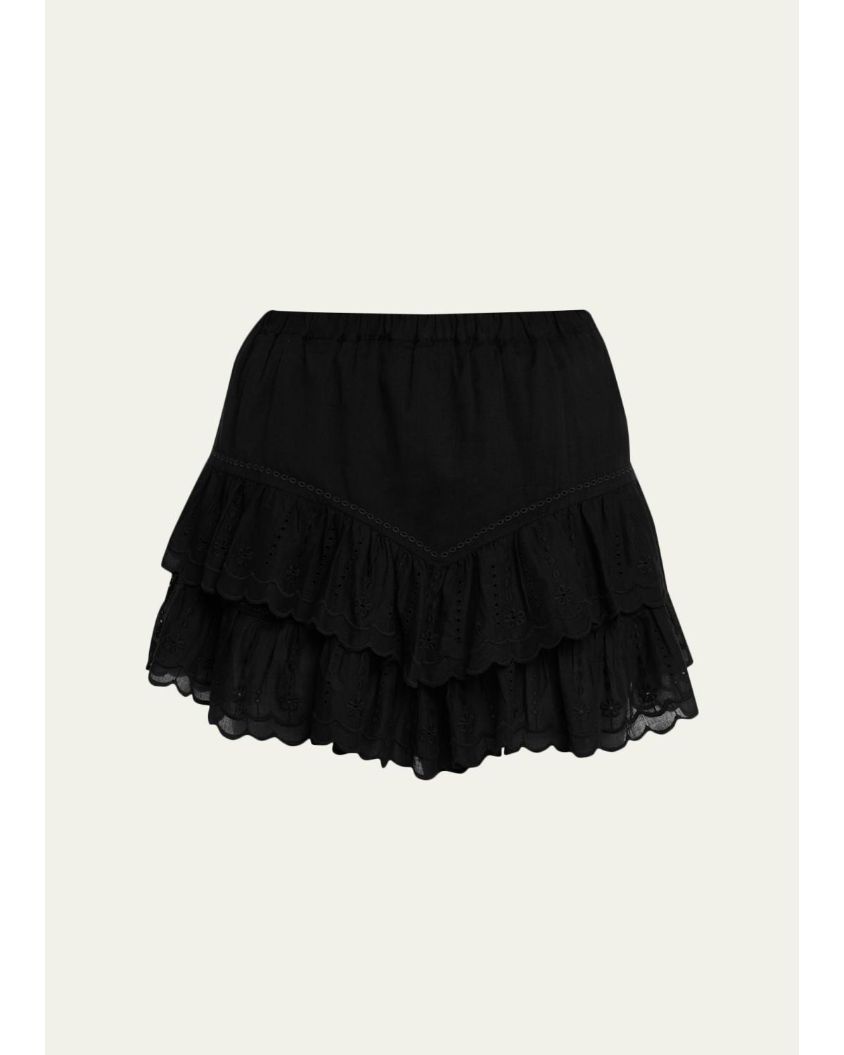 Jocadia Embroidered Tiered Mini