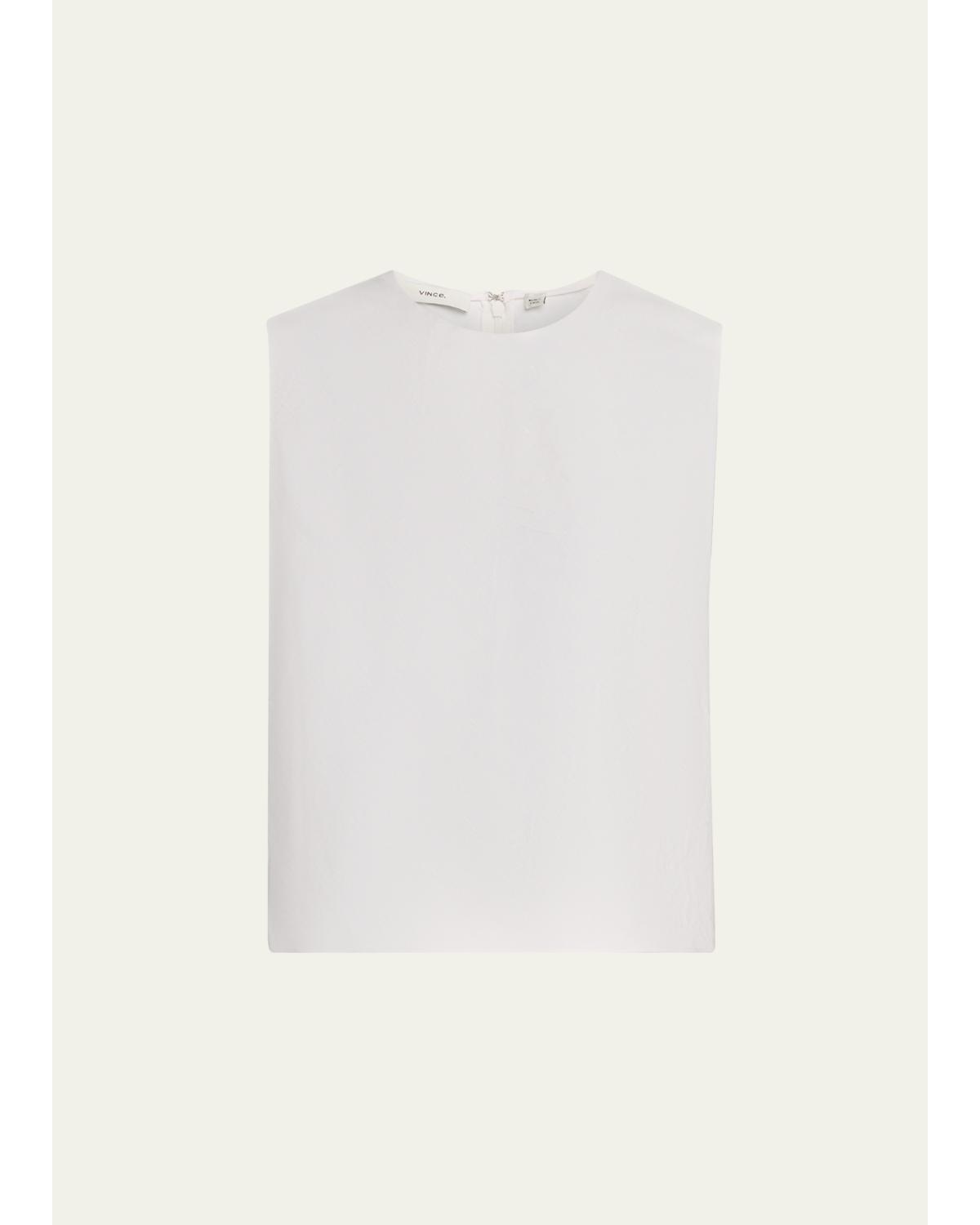 Linen Crewneck Top