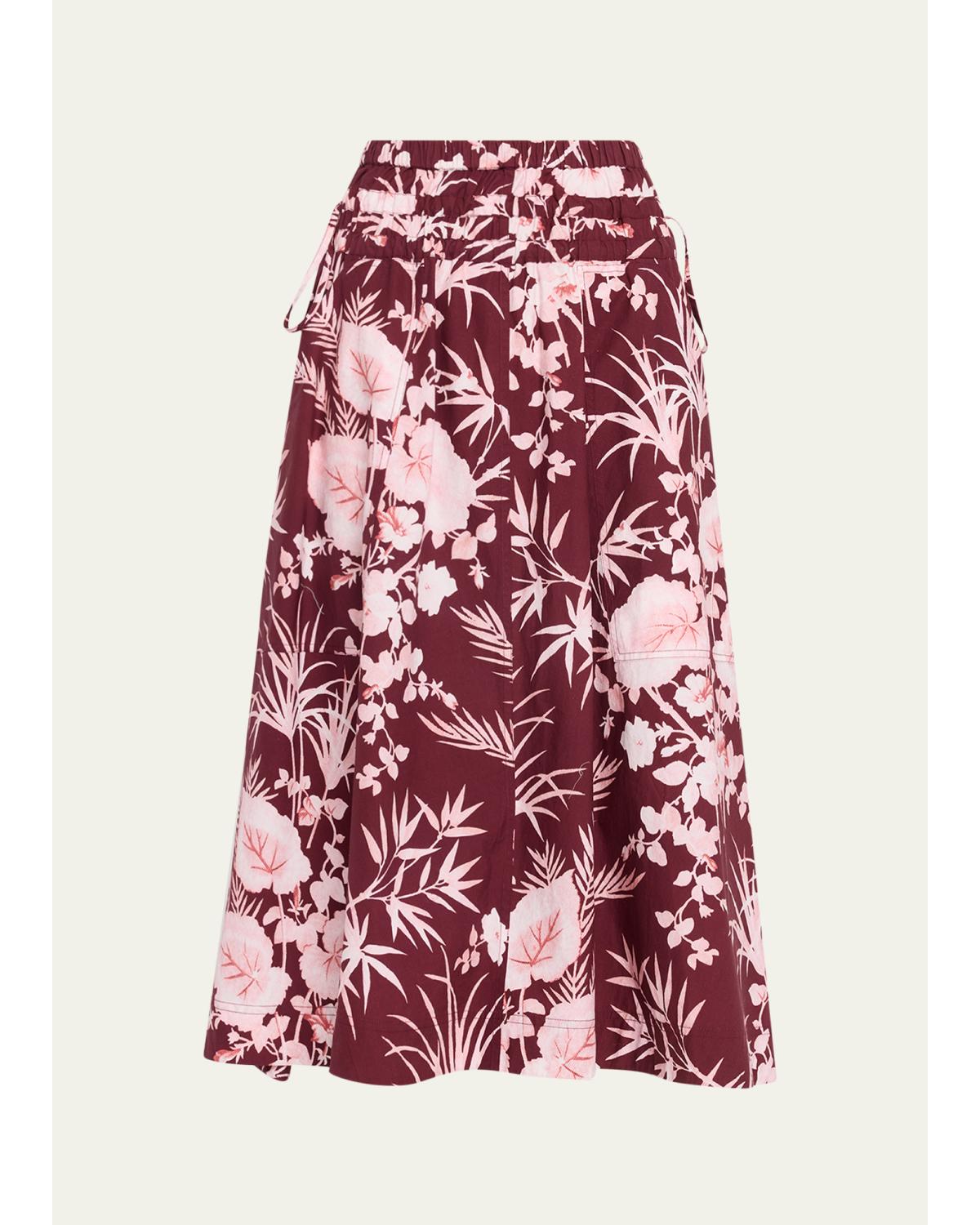 Meret Printed Midi Skirt