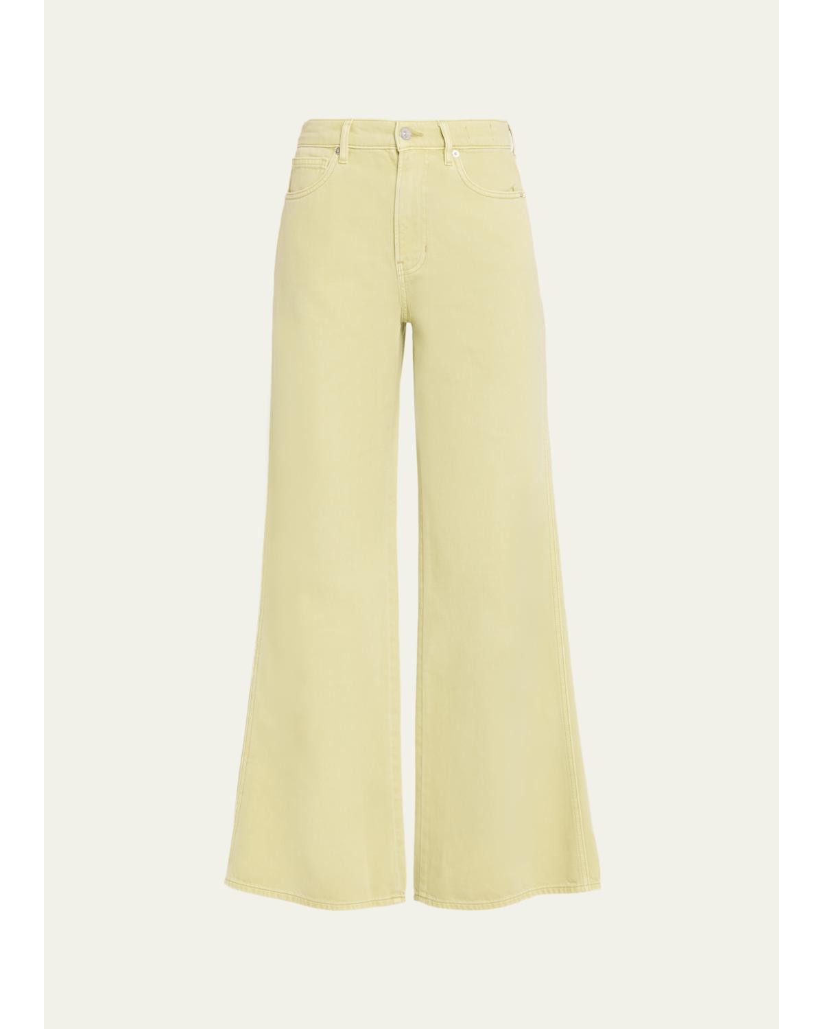 Kasey Mid-Rise Wide-Leg Jeans