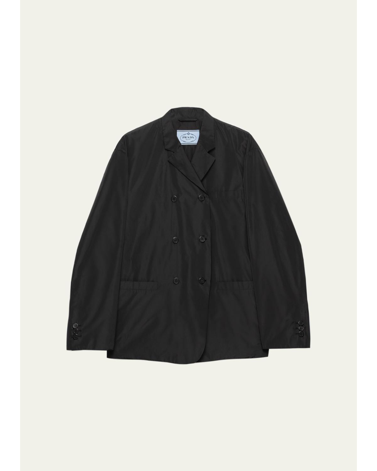 Taffeta Double-Breasted Jacket