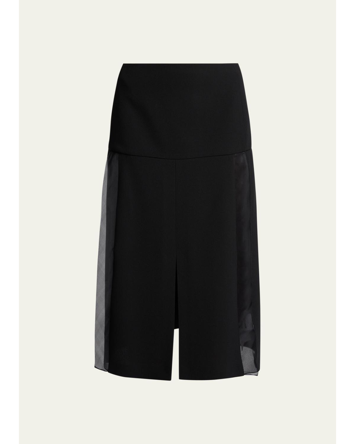 Slit Paneled Midi
