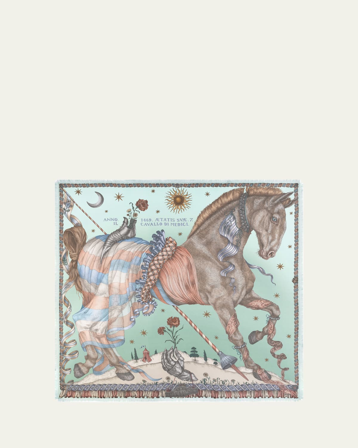 Sabina Savage The Celestial Steed Silk Twill Scarf | Thumbnail 4