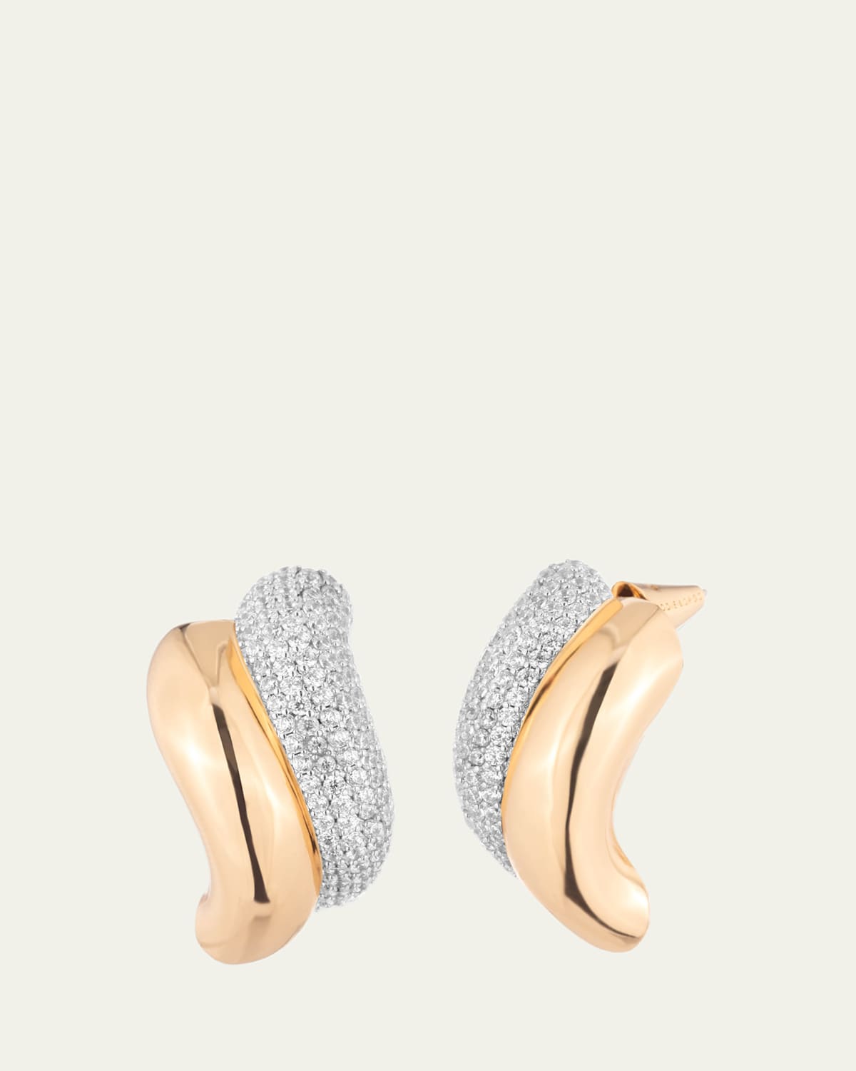 Eddie Borgo Pave Two Tone Earrings | Thumbnail 4