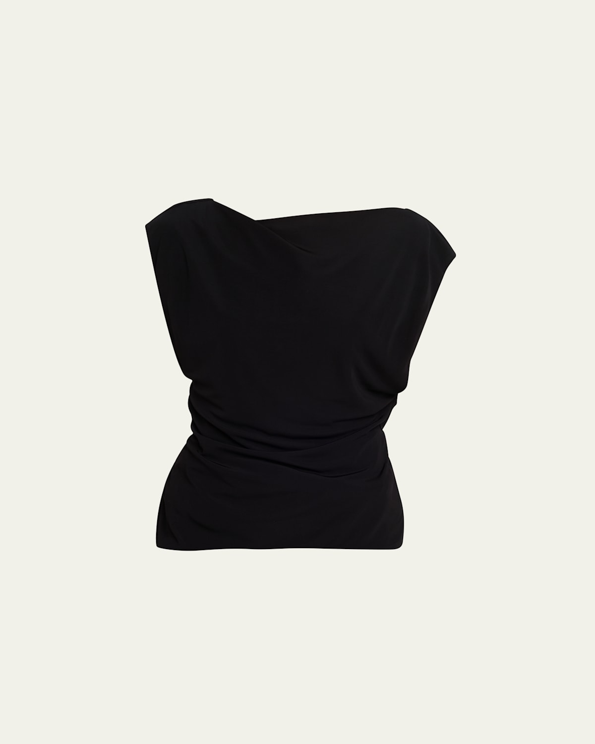 Christopher Esber Tortoiseshell Chain Jersey Top In Black