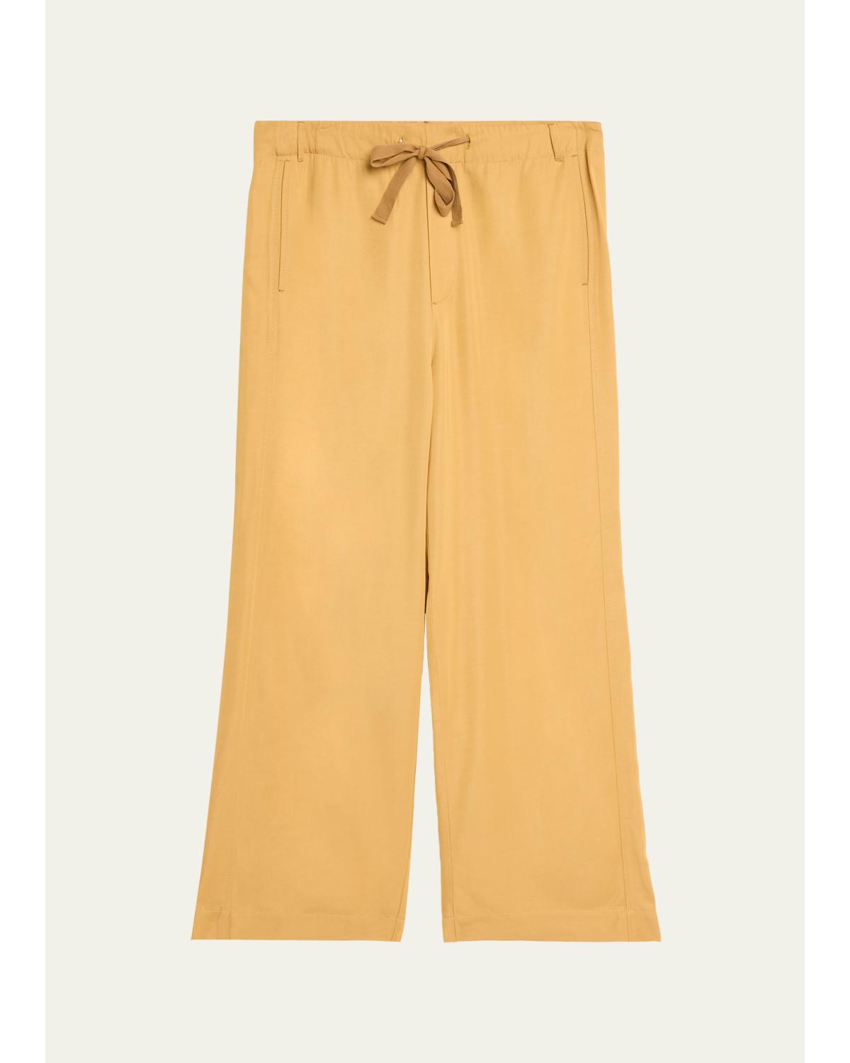 Men'S Viscose Wide-Leg Drawstring
