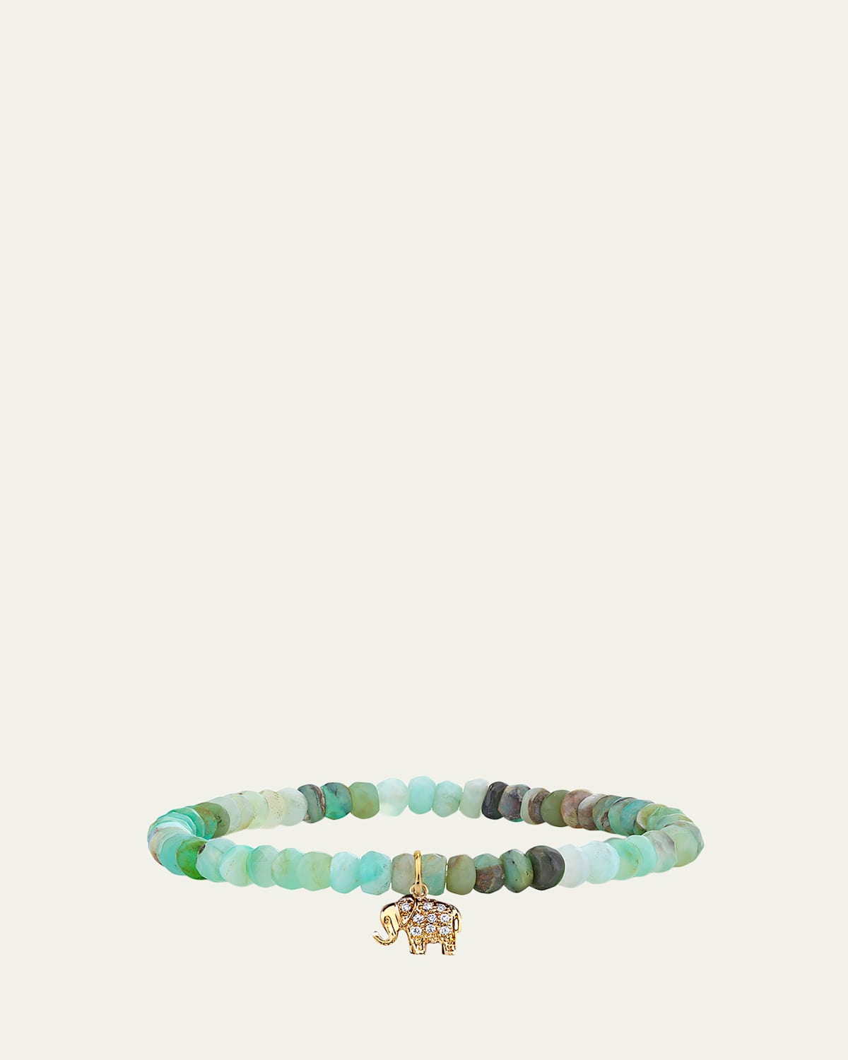 Sydney Evan 14K Diamond Mini Elephant Charm on Opal Bracelet | Thumbnail 4 Sydney Evan 14K Diamond Mini Elephant Charm on Opal Bracelet | Thumbnail 4