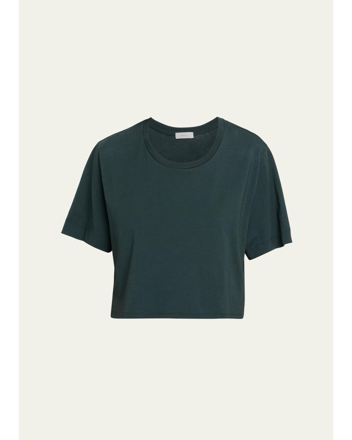 Kali Cropped Cotton Tee