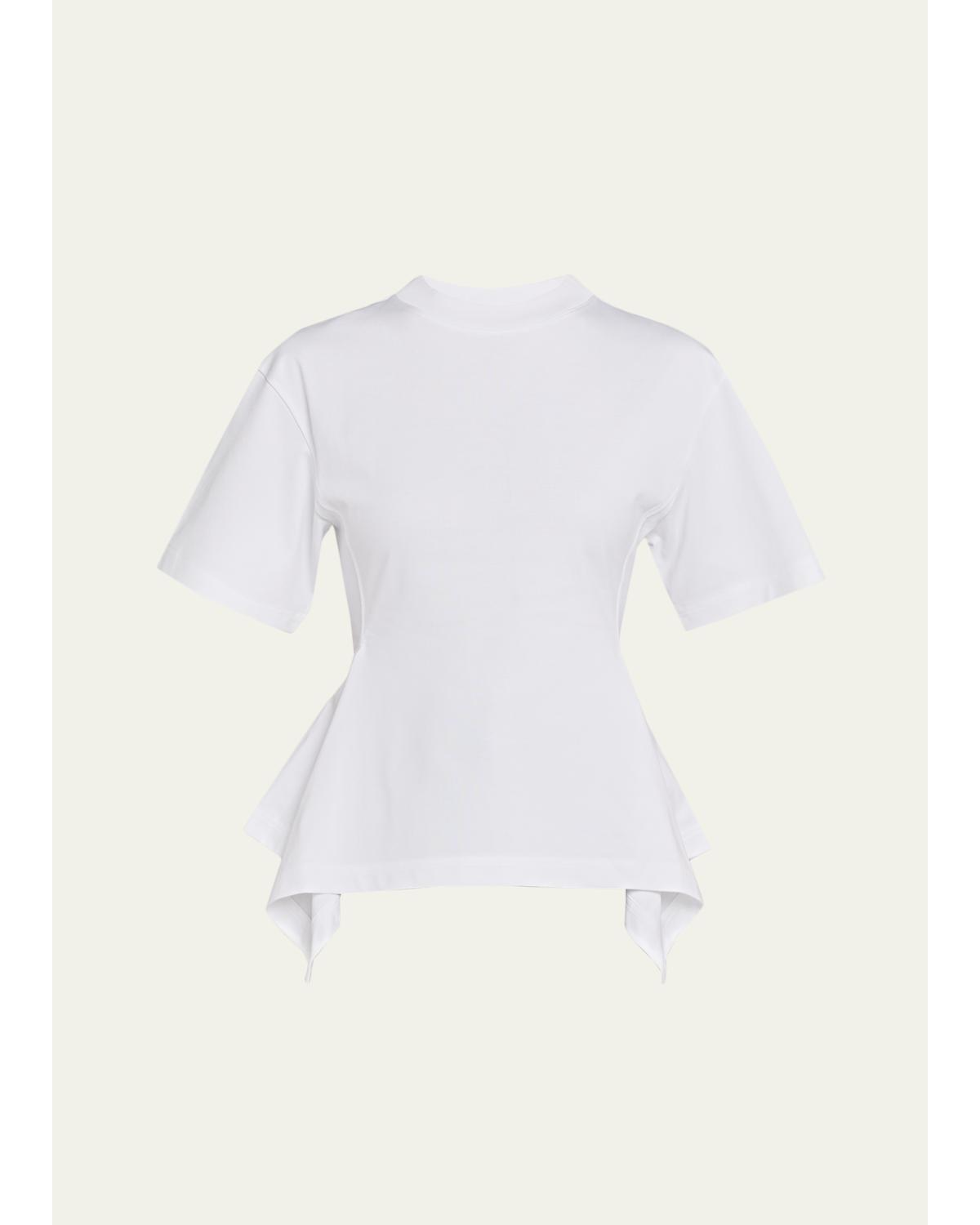 Panelled Short-Sleeve Top
