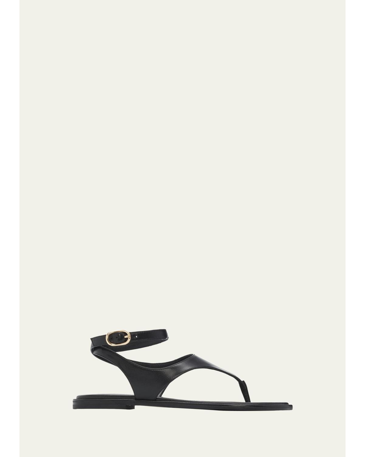Marley Nappa Leather Flat Thong Sandals
