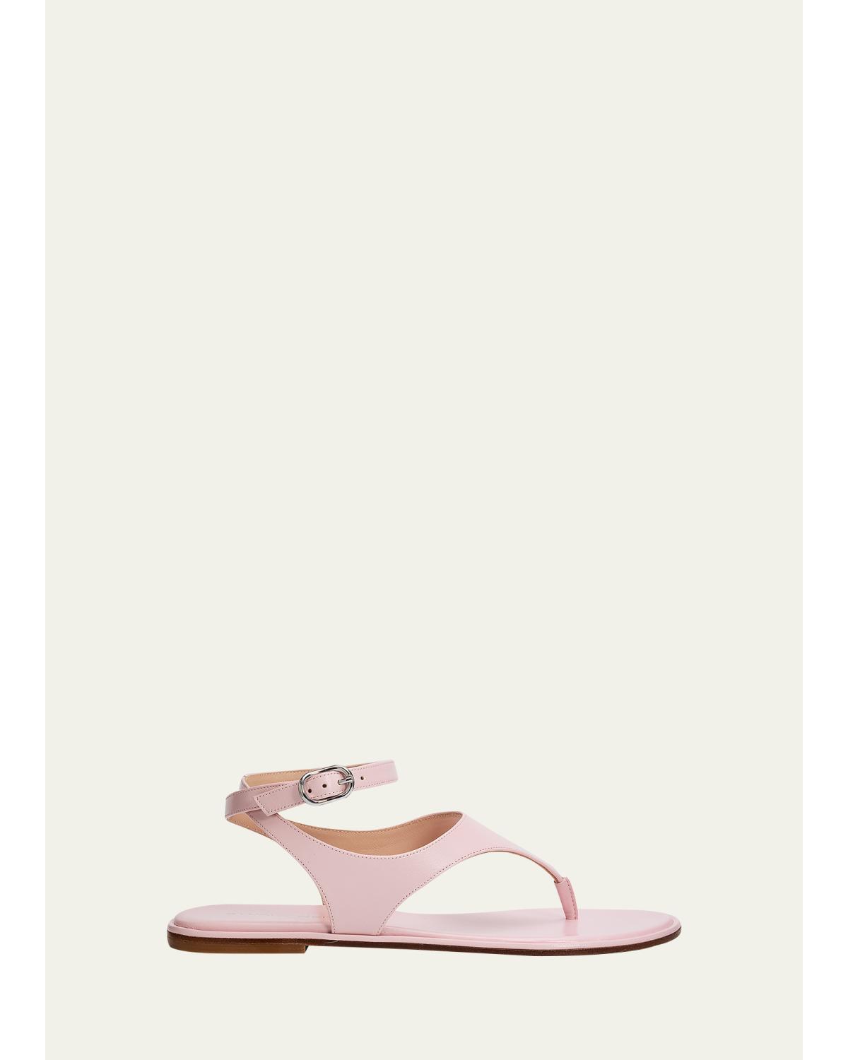 Marley Nappa Leather Flat Thong Sandals