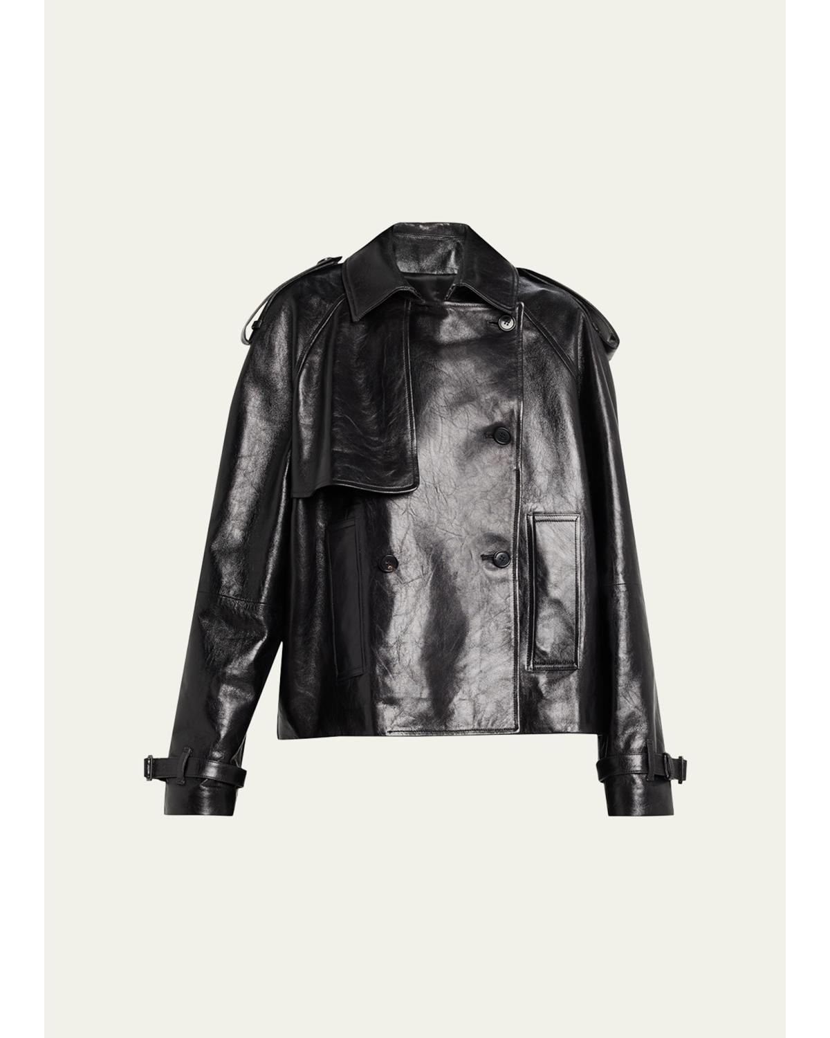 Oversized Cropped Trench Coat