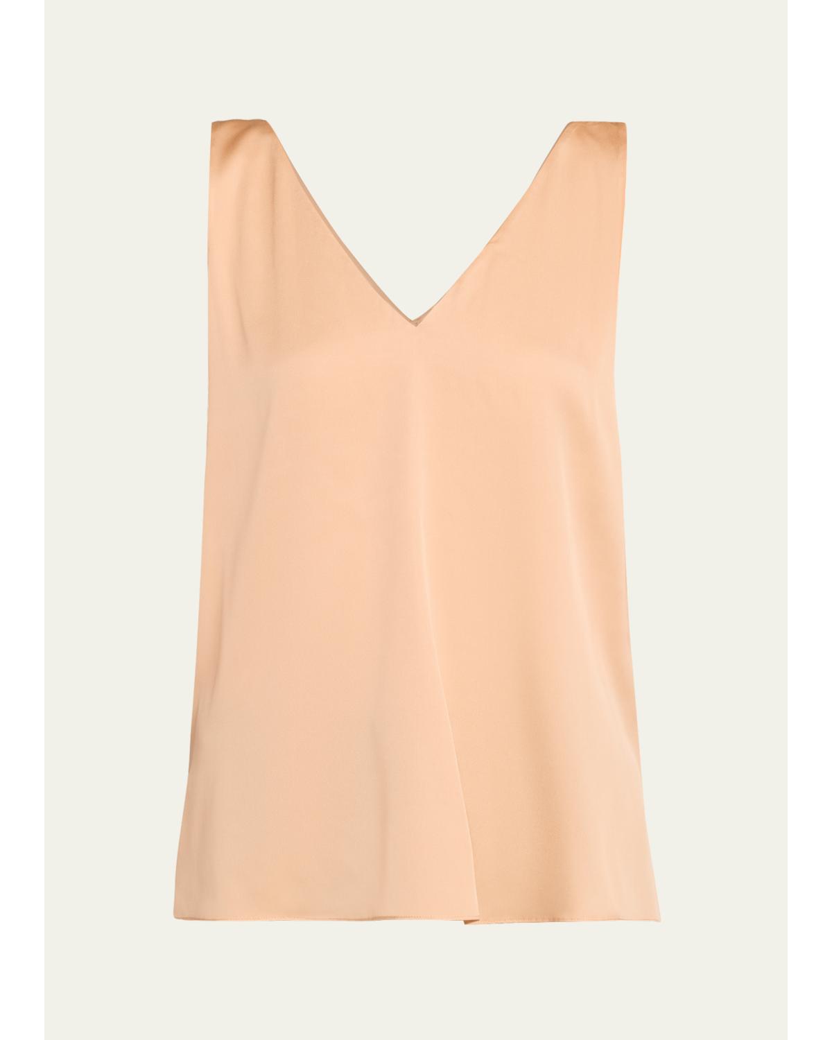Sailor Silk Sleeveless Blouse
